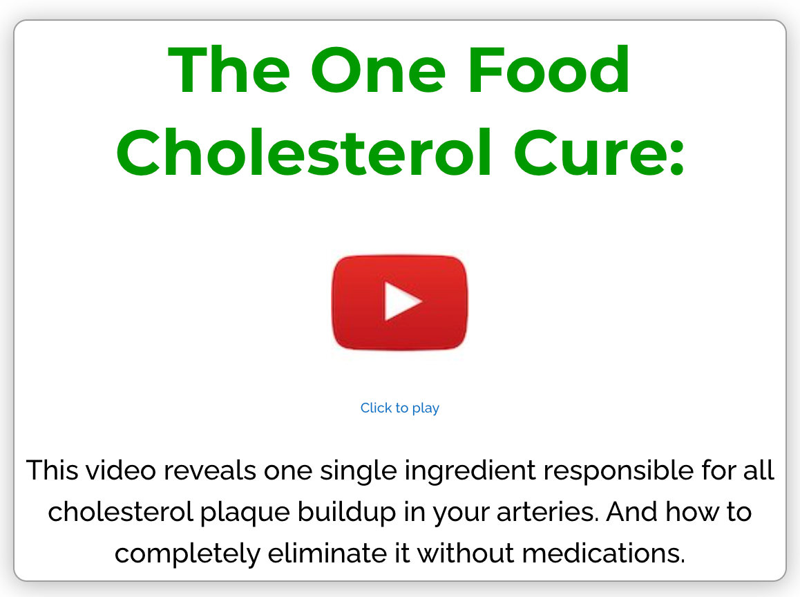 Cholesterol Strategy review