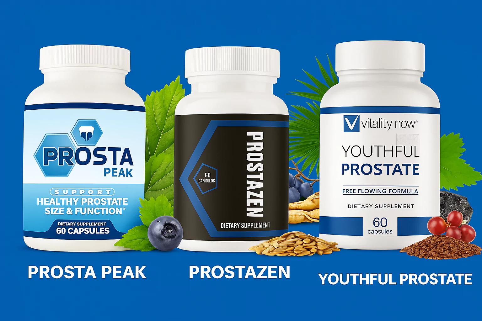 Prosta Peak vs Prostazen vs Youthful Prostate